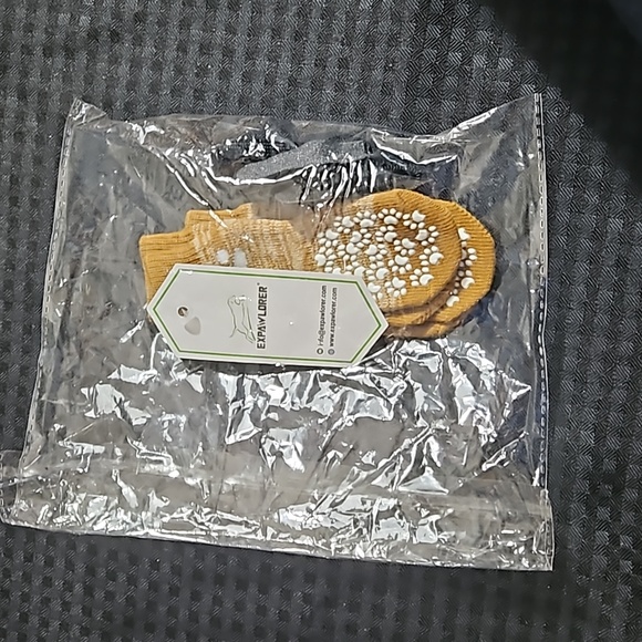 Expawlorer, slip proof, slide proof, dog socks, size small, mustard yellow. - Picture 7 of 7